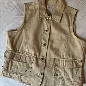 St. John's Bay Beige Sleeveless Vest